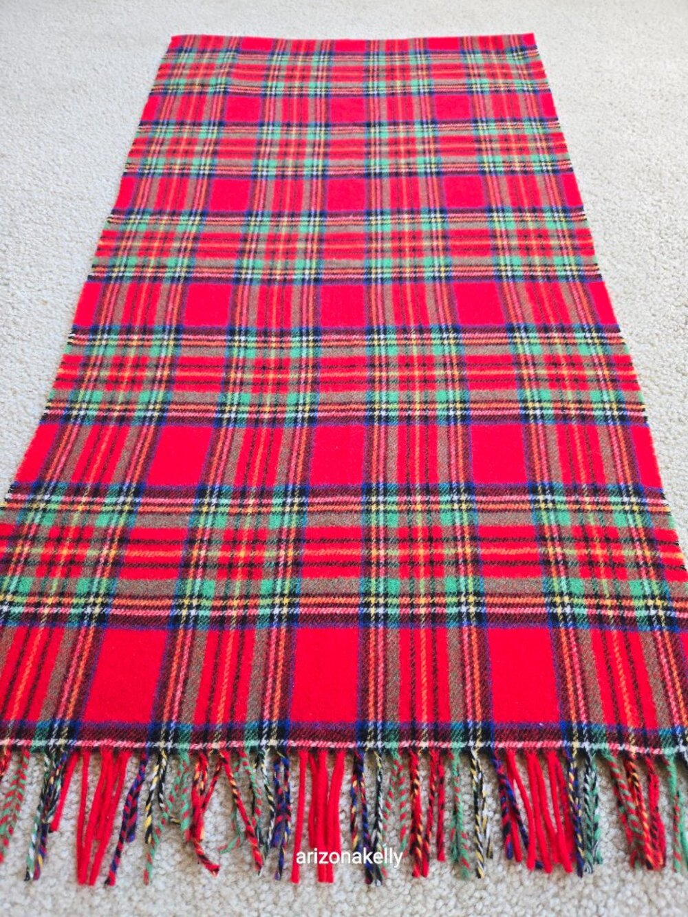 NWOT J. Crew Tartan Plaid Wool Blend Scarf - Picture 8 of 9